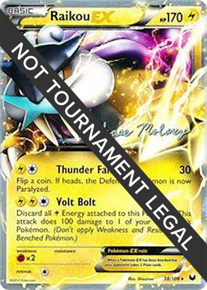 Raikou EX 2012 Chase Moloney 38/108 (World Championship Decks)  | Good Games Adelaide SA