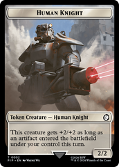 Treasure (0018) // Human Knight Double-Sided Token [Fallout Tokens] | Good Games Adelaide SA