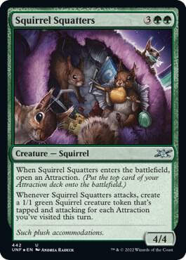 Squirrel Squatters Galaxy Foil 442 (Unfinity)  - Foil | Good Games Adelaide SA
