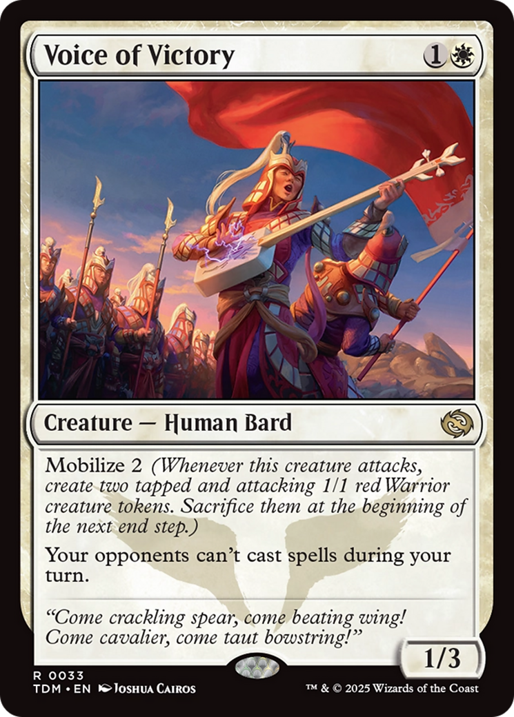 Voice of Victory [Tarkir: Dragonstorm] | Good Games Adelaide SA
