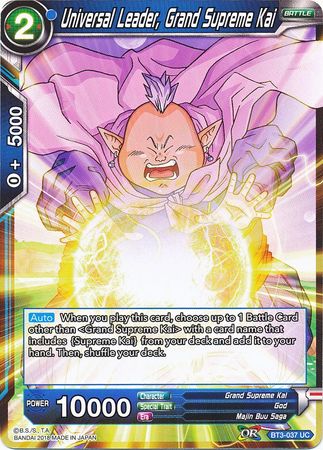 Universal Leader, Grand Supreme Kai [BT3-037] | Good Games Adelaide SA
