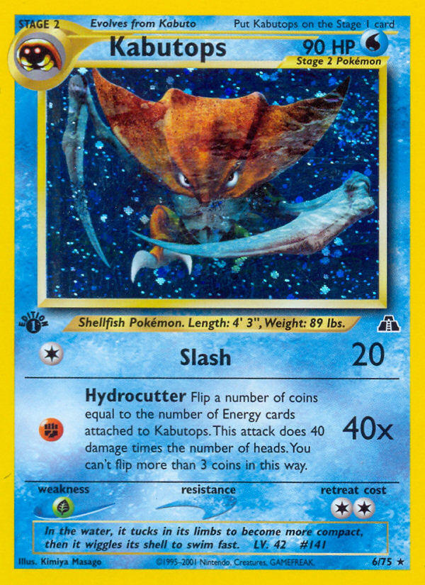 Kabutops (6/75) [Neo Discovery 1st Edition] | Good Games Adelaide SA
