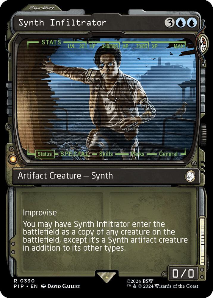 Synth Infiltrator 330 (Universes Beyond: Fallout)  - Foil | Good Games Adelaide SA