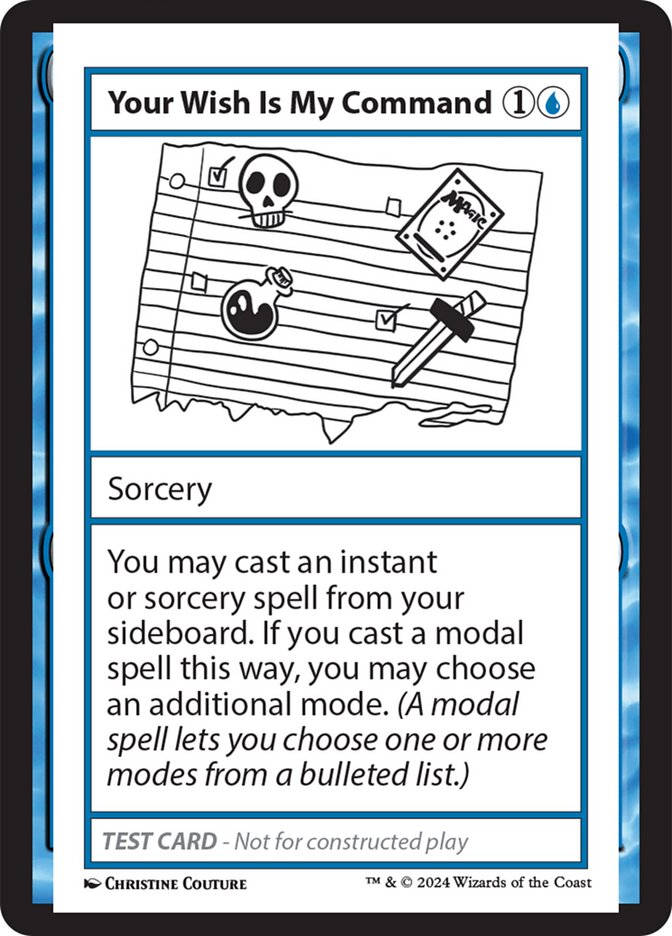 Your Wish Is My Command  (Mystery Booster 2 Playtest Cards)  | Good Games Adelaide SA