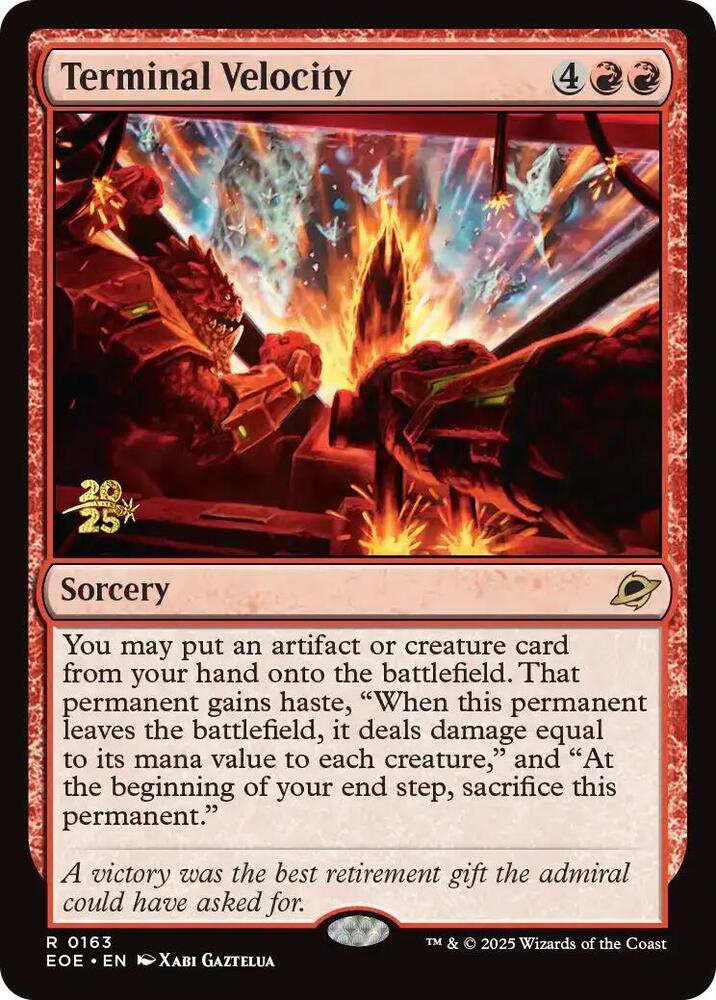 Terminal Velocity 163 (Prerelease Cards)  - Foil | Good Games Adelaide SA