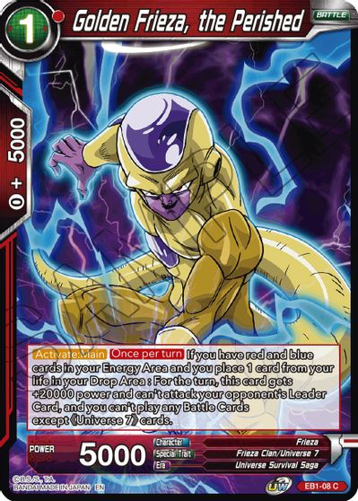 Golden Frieza, the Perished (EB1-08) [Battle Evolution Booster] | Good Games Adelaide SA