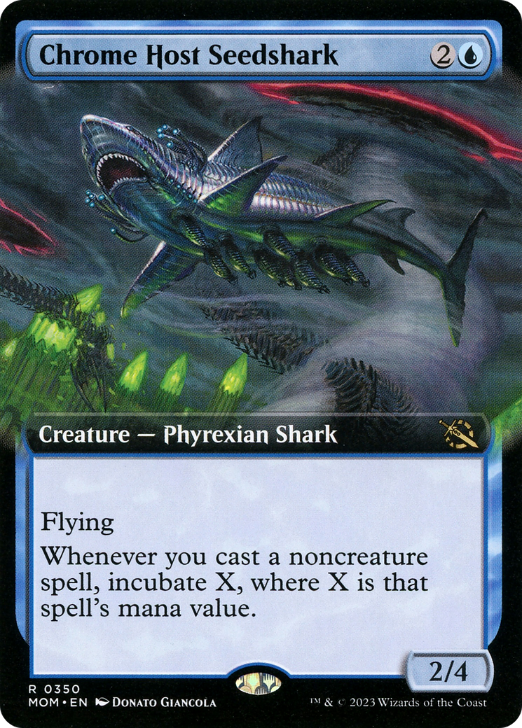 Chrome Host Seedshark (Extended Art) [March of the Machine] | Good Games Adelaide SA