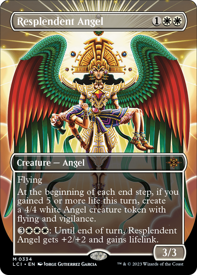 Resplendent Angel (Borderless) [The Lost Caverns of Ixalan] | Good Games Adelaide SA