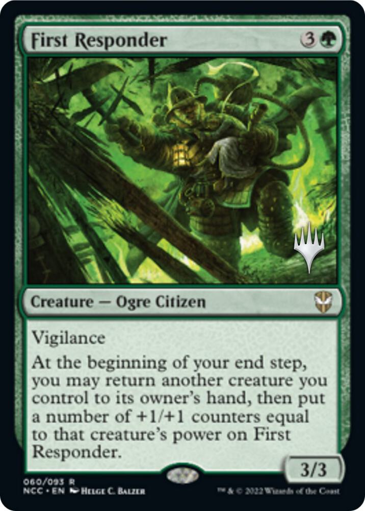 First Responder 60 (Promo Pack: Streets of New Capenna)  - Foil | Good Games Adelaide SA