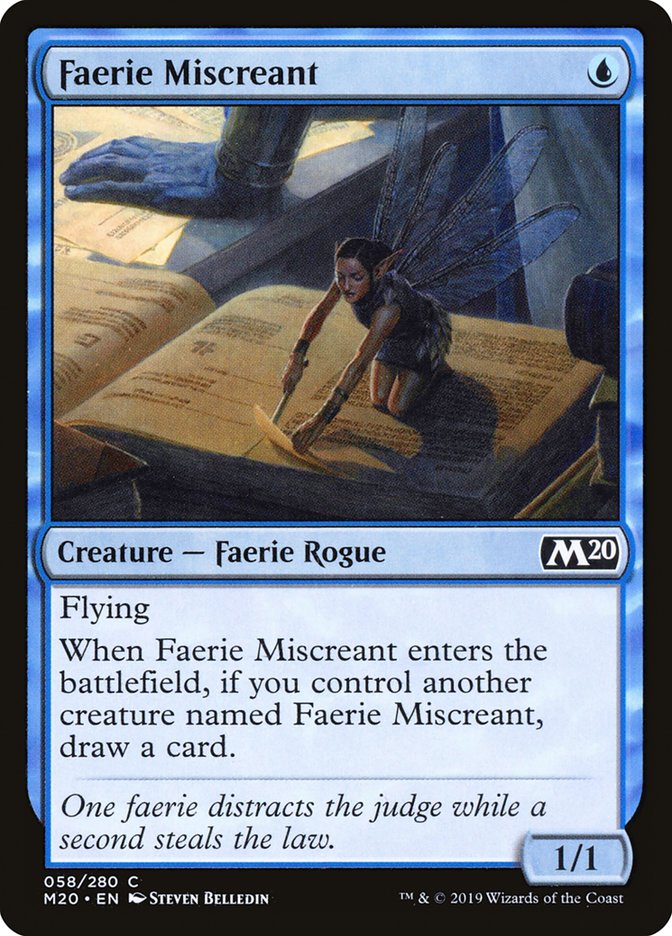 Faerie Miscreant 58 (Core Set 2020)  | Good Games Adelaide SA