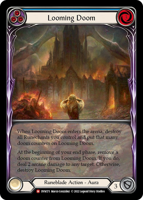 Looming Doom (Extended Art) [DYN175] (Dynasty)  Rainbow Foil | Good Games Adelaide SA