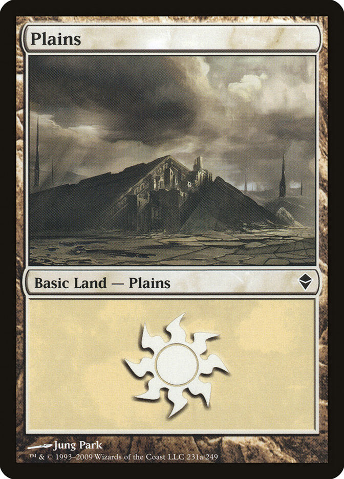 Plains (231a) [Zendikar] | Good Games Adelaide SA