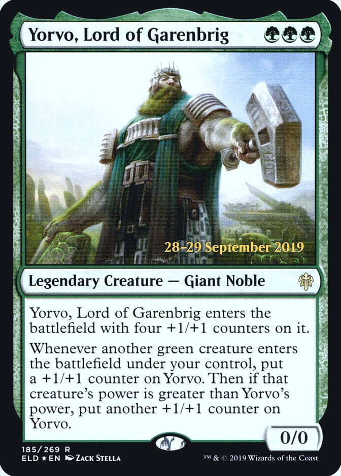 Yorvo, Lord of Garenbrig  [Throne of Eldraine Prerelease Promos] | Good Games Adelaide SA