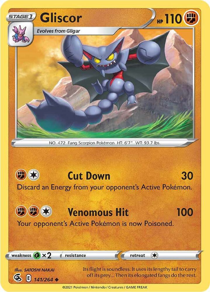 Gliscor 141/264 (SWSH08: Fusion Strike)  | Good Games Adelaide SA