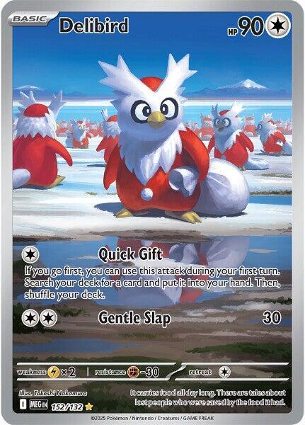 Delibird 152/132 (ME01: Mega Evolution)  - Holofoil | Good Games Adelaide SA