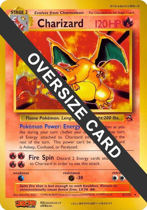 Charizard 4 102 CoroCoro Promo 004/102 (Jumbo Cards)  - Holofoil | Good Games Adelaide SA