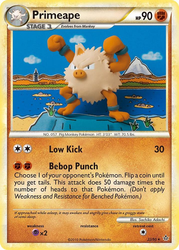 Primeape 22/95 (Unleashed)  - Reverse Holofoil | Good Games Adelaide SA