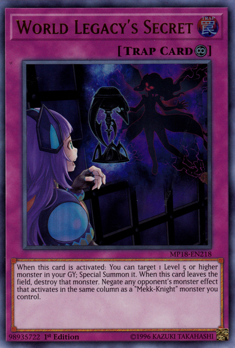 World Legacy's Secret [MP18-EN218] Ultra Rare | Good Games Adelaide SA