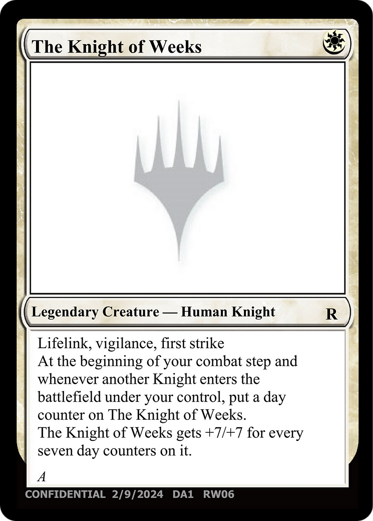 The Knight of Weeks [Unknown Event] | Good Games Adelaide SA