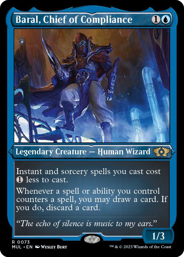 Baral Chief of Compliance Foil Etched 73 (March of the Machine: Multiverse Legends)  - Foil | Good Games Adelaide SA