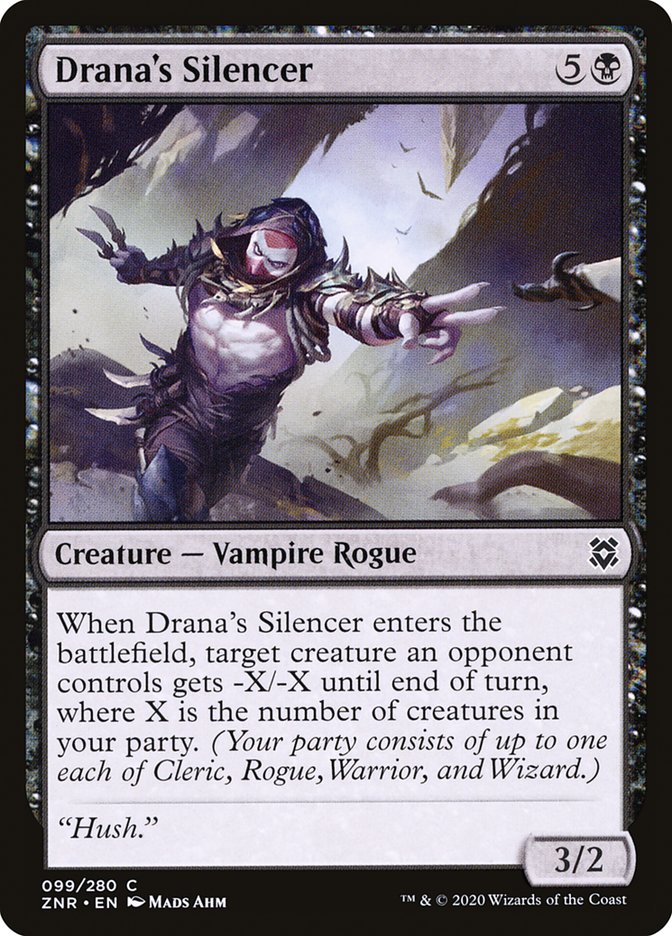 Drana's Silencer 99/280 (Zendikar Rising)  | Good Games Adelaide SA