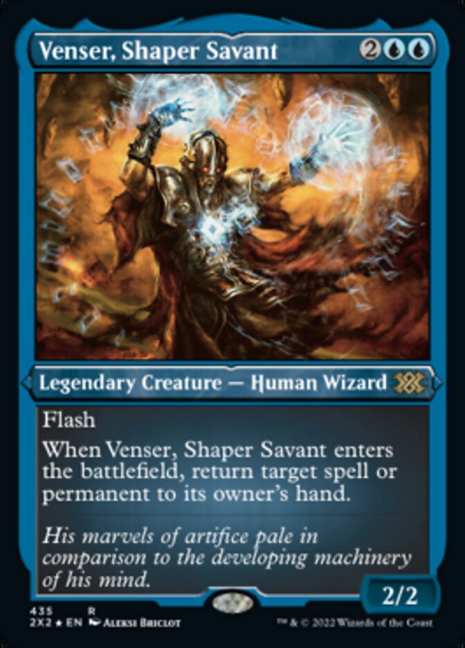 Venser, Shaper Savant (Foil Etched) [Double Masters 2022] | Good Games Adelaide SA