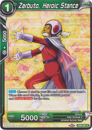 Zarbuto, Heroic Stance (Reprint) (DB2-081) [Battle Evolution Booster] | Good Games Adelaide SA