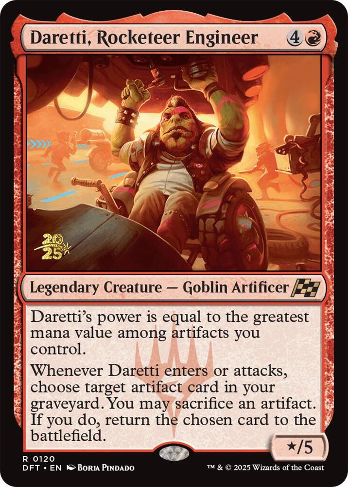 Daretti Rocketeer Engineer 120 (Prerelease Cards)  - Foil | Good Games Adelaide SA
