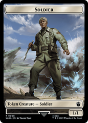 Soldier // Dinosaur Double-Sided Token [Doctor Who Tokens] | Good Games Adelaide SA