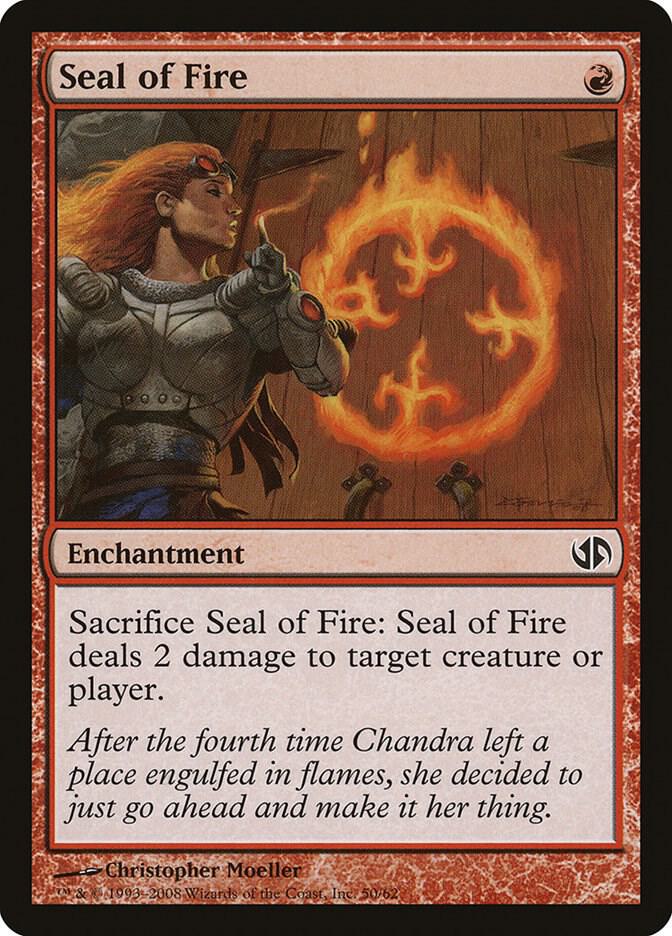 Seal of Fire 50 (Duel Decks: Jace vs. Chandra)  | Good Games Adelaide SA