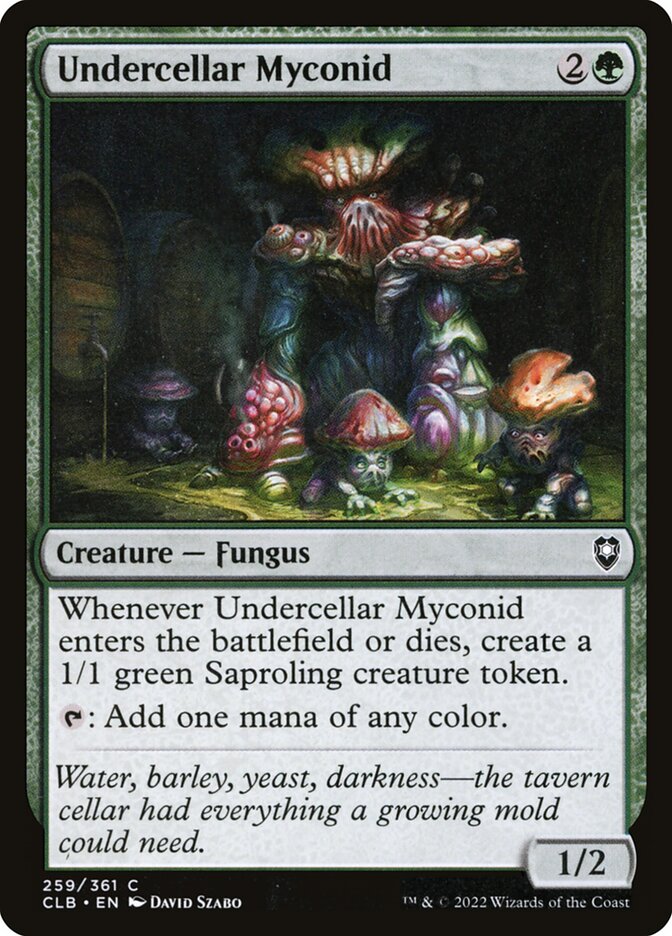 Undercellar Myconid 259 (Commander Legends: Battle for Baldur's Gate)  - Foil | Good Games Adelaide SA