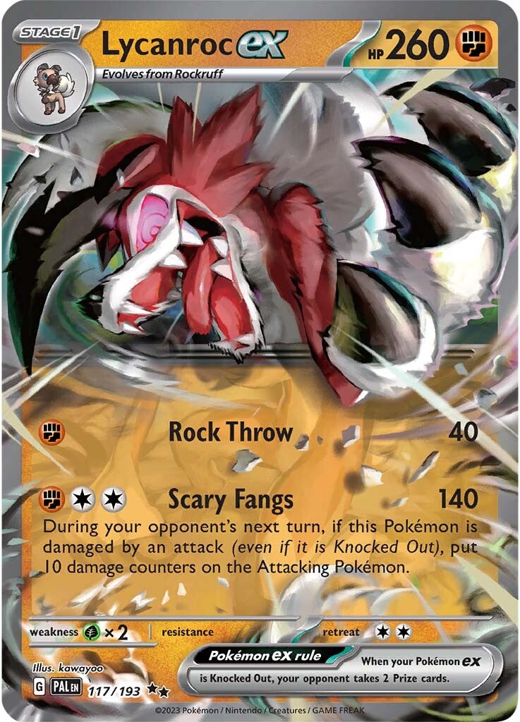 Lycanroc ex (117/193) [Scarlet & Violet: Paldea Evolved] | Good Games Adelaide SA