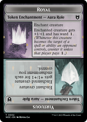 Copy // Royal Role / Virtuous Role Double-Sided Token [Wilds of Eldraine Commander Tokens] | Good Games Adelaide SA