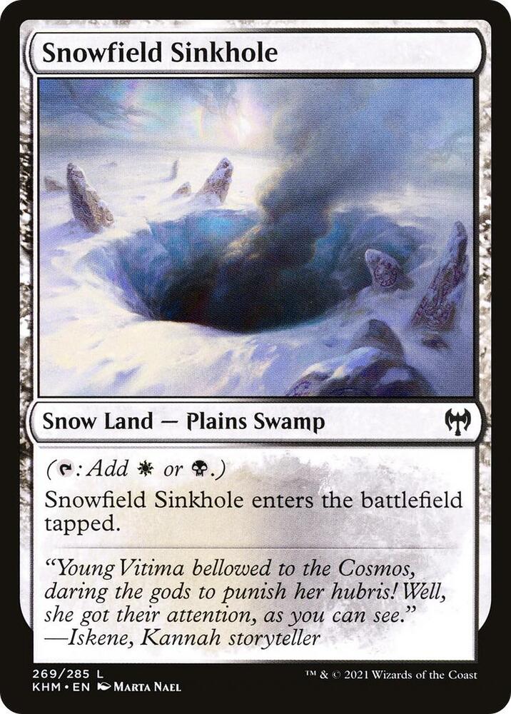 Snowfield Sinkhole 269 (Kaldheim)  - Foil | Good Games Adelaide SA