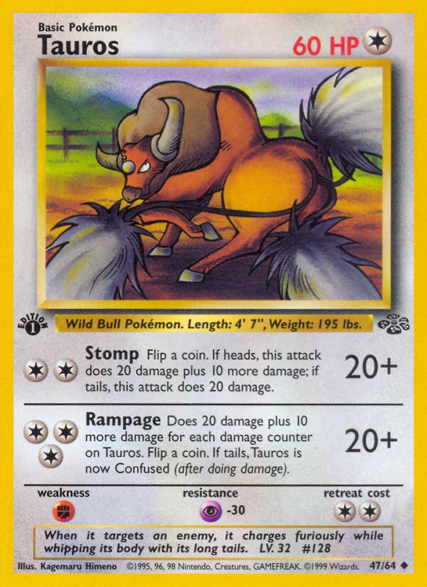 Tauros (47/64) [Jungle 1st Edition] | Good Games Adelaide SA