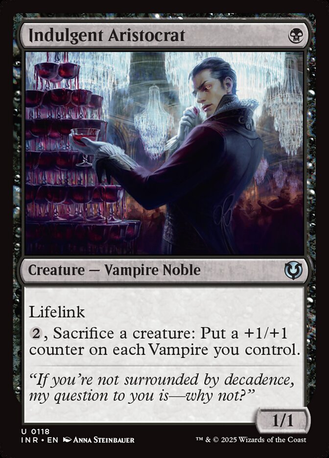Indulgent Aristocrat 118 (Innistrad Remastered)  - Foil | Good Games Adelaide SA