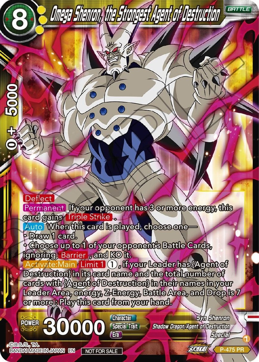 Omega Shenron, the Strongest Agent of Destruction (Z03 Dash Pack) (P-475) [Promotion Cards] | Good Games Adelaide SA