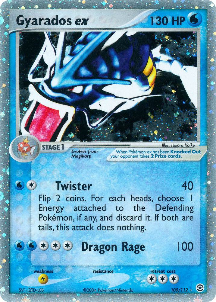 Gyarados ex 109/112 (FireRed & LeafGreen)  - Holofoil | Good Games Adelaide SA