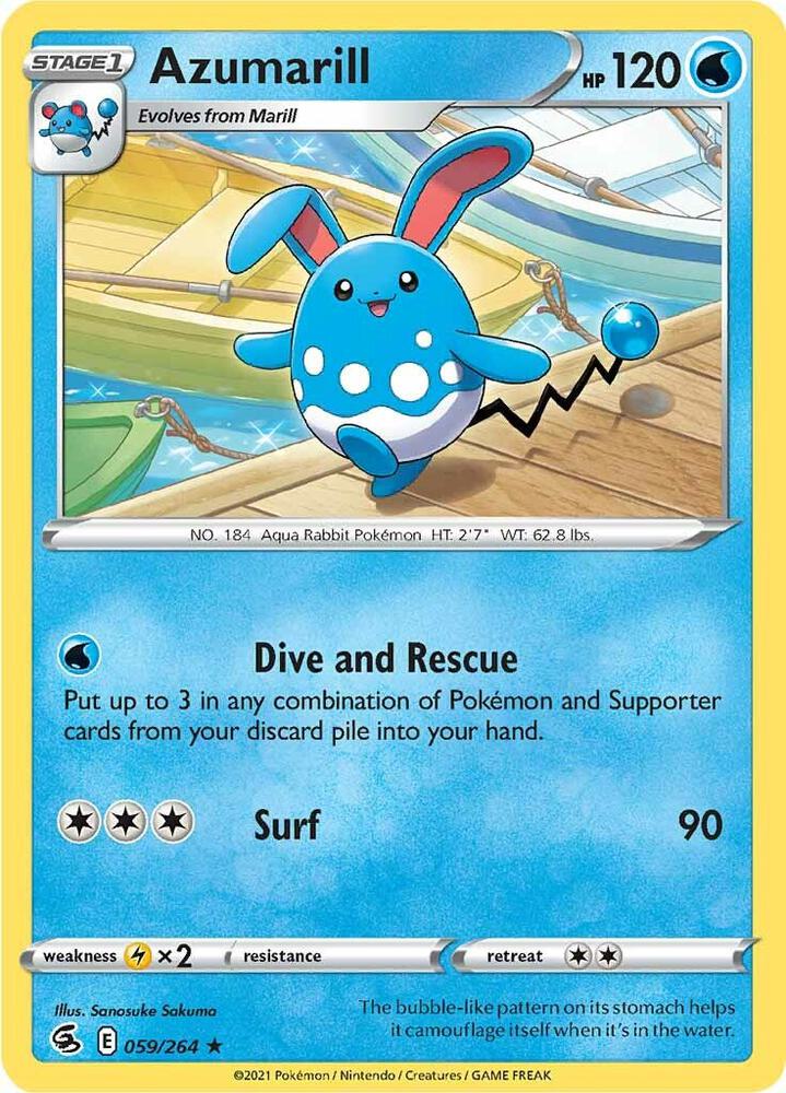 Azumarill 059/264 (SWSH08: Fusion Strike)  | Good Games Adelaide SA