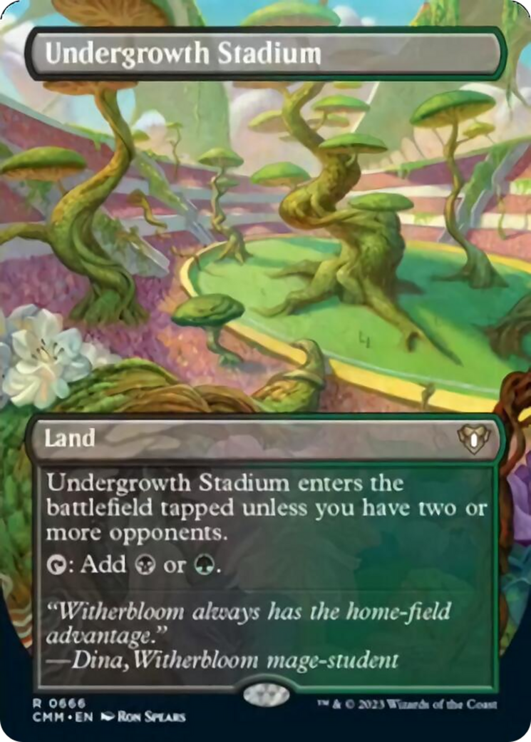 Undergrowth Stadium (Borderless Alternate Art) [Commander Masters] | Good Games Adelaide SA