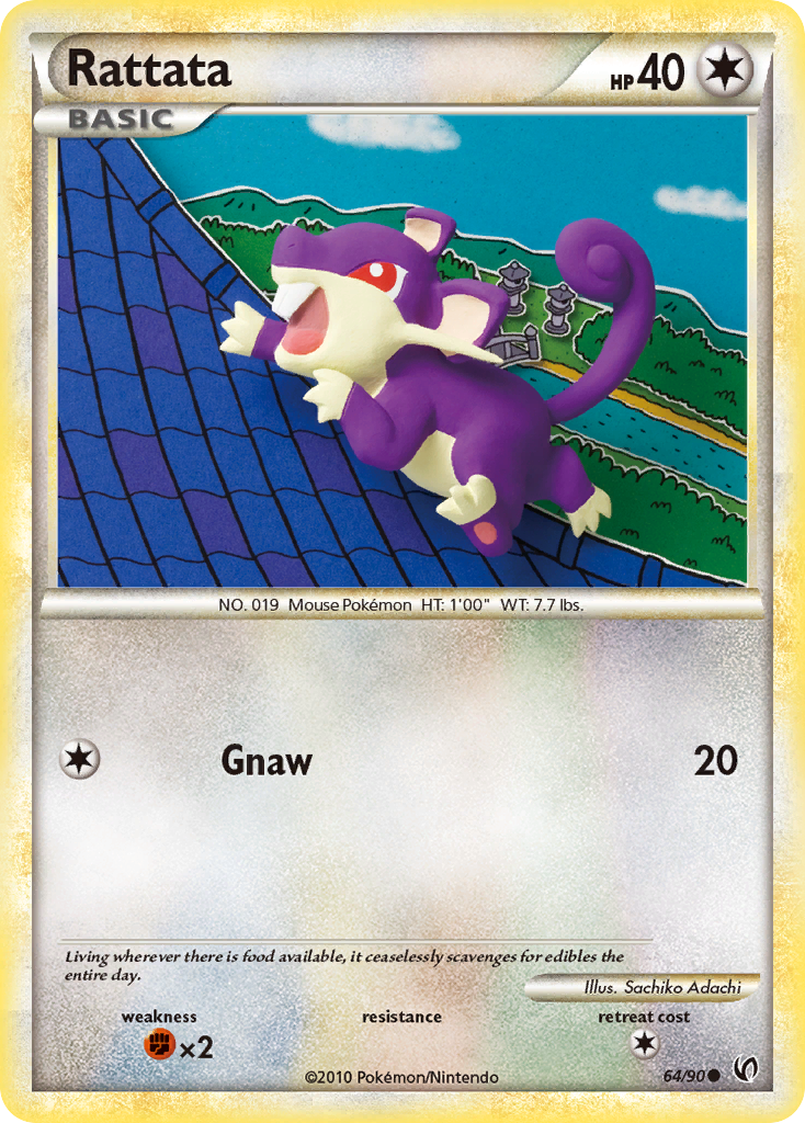 Rattata (64/90) [HeartGold & SoulSilver: Undaunted] | Good Games Adelaide SA