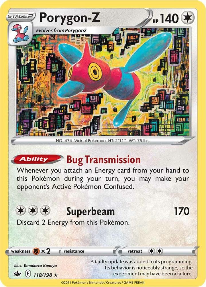 Porygon-Z 118/198 (SWSH06: Chilling Reign)  - Holofoil | Good Games Adelaide SA