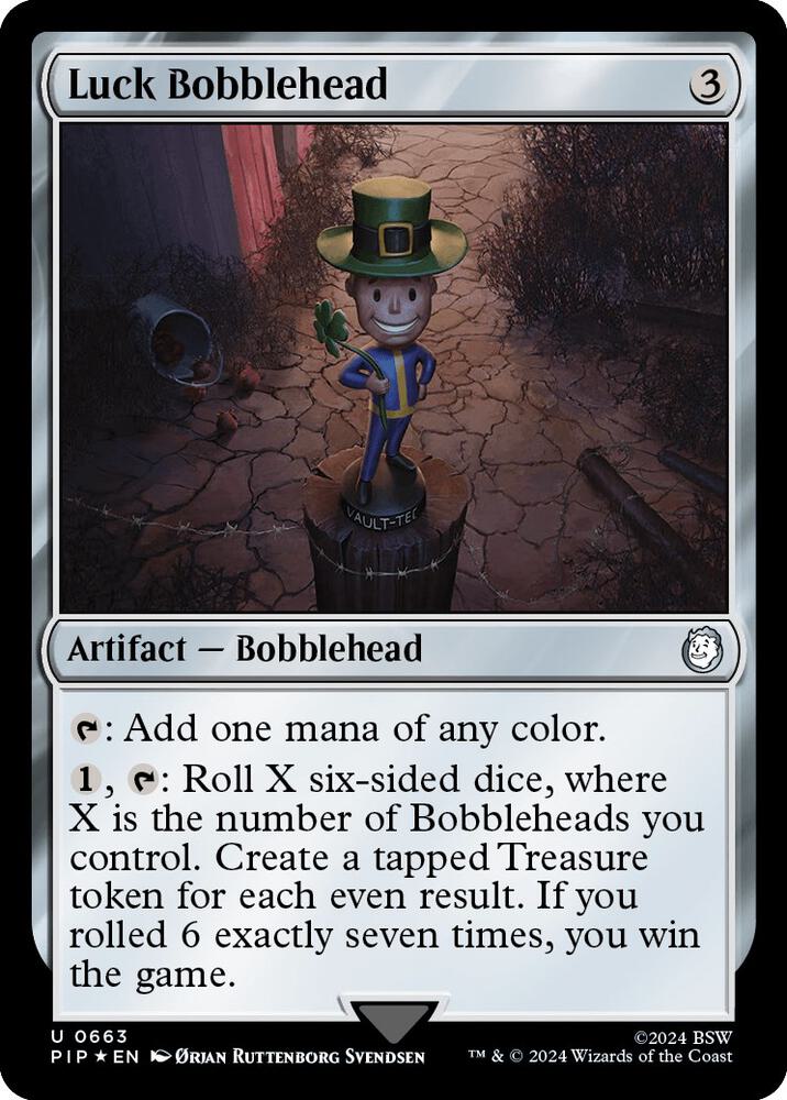 Luck Bobblehead 663 (Universes Beyond: Fallout)  - Foil | Good Games Adelaide SA