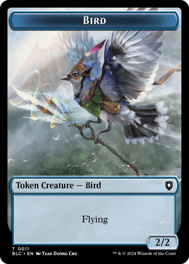 Bird 0011 Shark Double Sided Token 11 // 16 (Commander: Bloomburrow)  | Good Games Adelaide SA