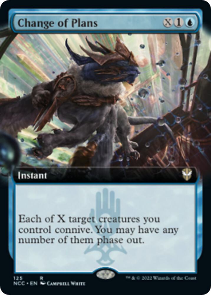 Change of Plans Extended Art 125 (Commander: Streets of New Capenna)  | Good Games Adelaide SA