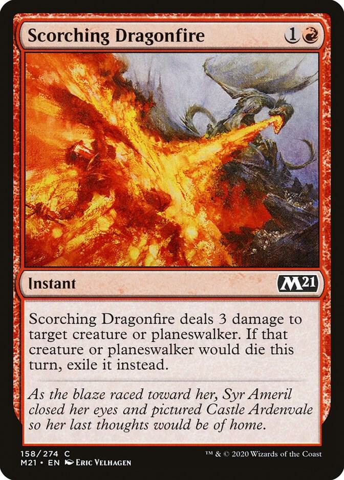 Scorching Dragonfire 158 (Core Set 2021)  | Good Games Adelaide SA