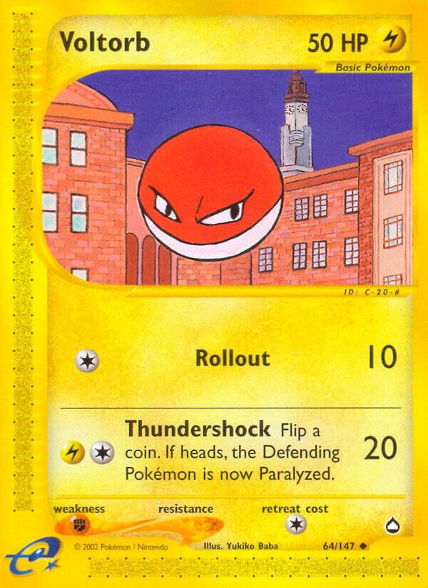 Voltorb 064/147 (Aquapolis)  | Good Games Adelaide SA
