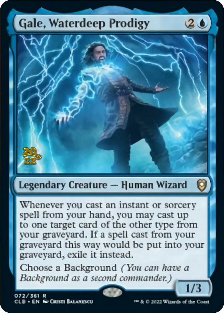 Gale Waterdeep Prodigy 72 (Prerelease Cards)  - Foil | Good Games Adelaide SA