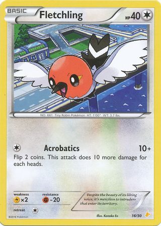 Fletchling (16/30) [XY: Trainer Kit 3 - Pikachu Libre] | Good Games Adelaide SA