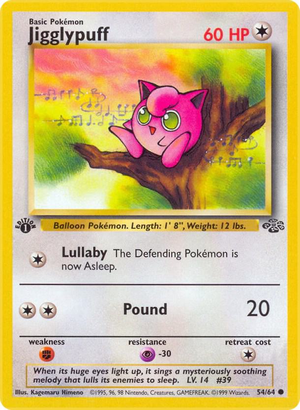 Jigglypuff 54/64 (Jungle)  - 1st Edition | Good Games Adelaide SA